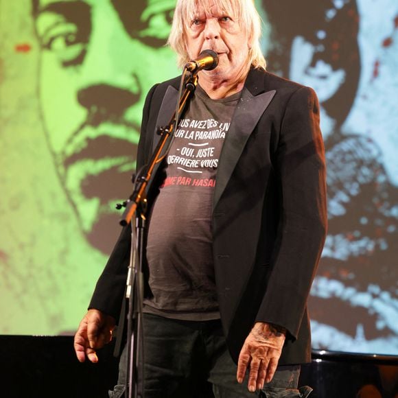 Le chanteur Renaud (Renaud Séchan) - Les amis musiciens de Renaud ont donné un concert à la Mairie du 13ème à Paris le 5 septembre 2024, en hommage au chanteur. © Coadic Guirec/Bestimage