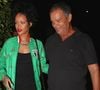 Rihanna porte une veste de football mexicain alors qu'elle quitte les BET awards en compagnie de son père Ronald Fenty à Santa Monica. Santa Monica, Californie - Dimanche 29 juin 2014. Photographie : © Devone Byrd, /PCN/ABACAPRESS.COM