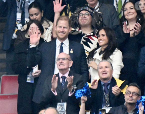 Le prince Harry et Meghan Markle assistent à la cérémonie d'ouverture des "Invictus Games Vancouver Whistler 2025" au Canada le 8 février 2025. Backgrid USA / Bestimage