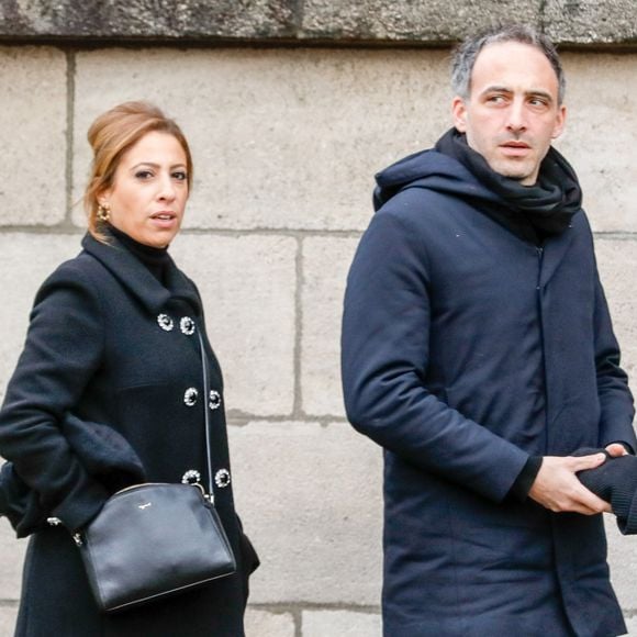 Léa Salamé et son compagnon Raphaël Glucksmann - Obsèques de Sébastien Demorand à la Coupole du crématorium du cimetière du Père-Lachaise à Paris, France, le 31 janvier 2020.
© AGENCE / BESTIMAGE