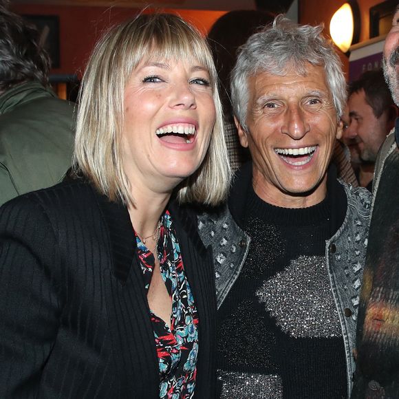 Nagui et sa femme Mélanie Page en backstage lors de la soirée de gala de la Fondation Recherche Alzheimer- Paris 2026 à l'Olympia le 30 mars 2026. Photo par Rindoff / Borde / Bestimage