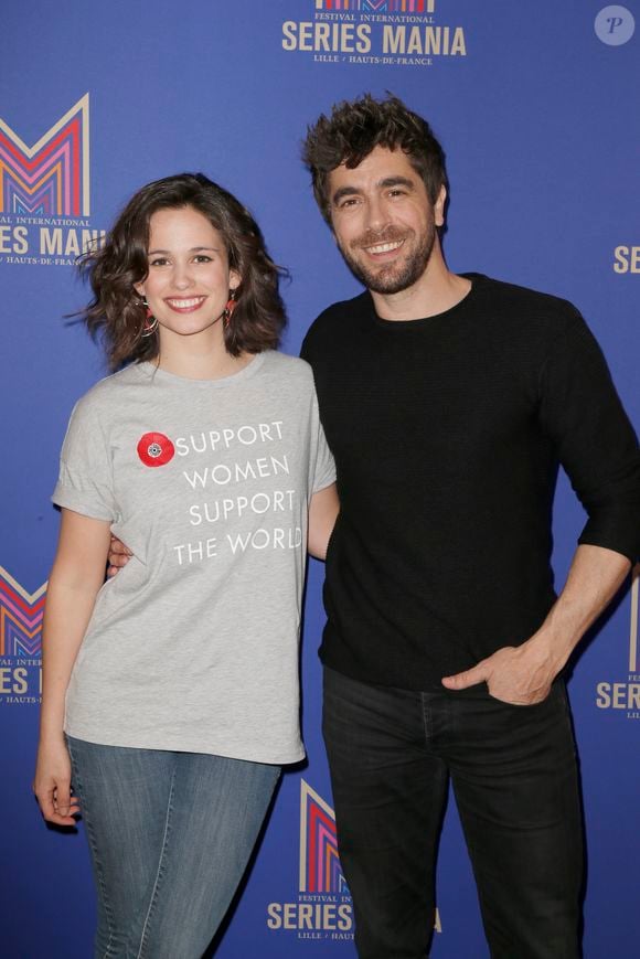 Lucie Lucas et Agustin Galiana de la série "Clem" - 10e édition du Festival Séries Mania à Lille, le 24 mars 2019. © Christophe Aubert via Bestimage