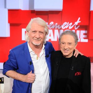 Exclusif - Patrick Sébastien et Michel Drucker - Enregistrement de l'émission "Vivement Dimanche", présentée par M.Drucker et diffusée le 29 décembre sur France 3, au studio Rive Gauche à Paris. Le 6 décembre 2024
© Guillaume Gaffiot / Bestimage