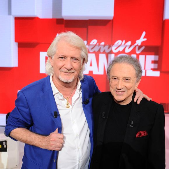 Exclusif - Patrick Sébastien et Michel Drucker - Enregistrement de l'émission "Vivement Dimanche", présentée par M.Drucker et diffusée le 29 décembre sur France 3, au studio Rive Gauche à Paris. Le 6 décembre 2024
© Guillaume Gaffiot / Bestimage