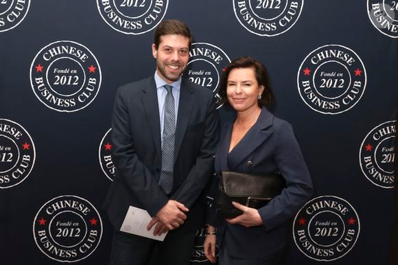 Exclusif - Julien Pasquet, Laurence Saillet au déjeuner du Chinese Business Club, avec C.Hanouna comme invité d’honneur, à Paris, France, le 19 juin 2025. © Jack Tribeca/Bestimage