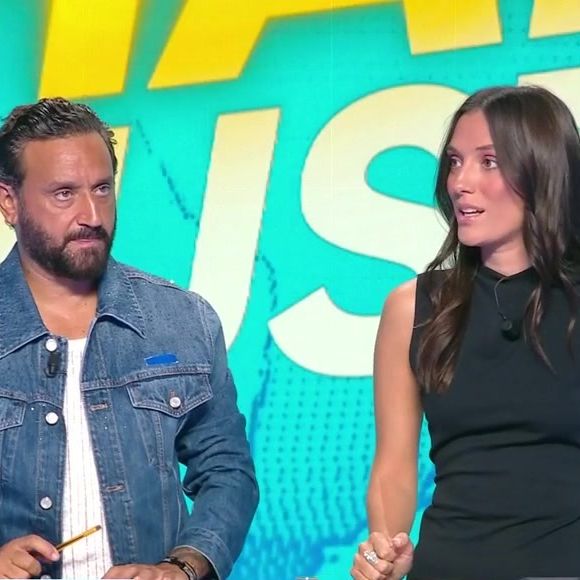 Cyril Hanouna et Shana Loustau lors de la première de la saison 2 de "Tout beau, tout neuf" ce lundi 31 août 2026

Capture d'écran TBT9 / W9