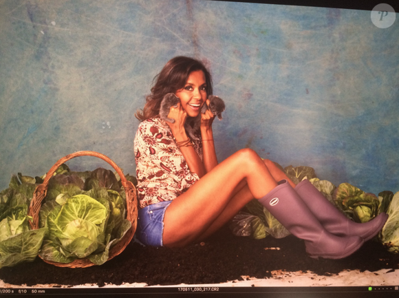 Karine Le Marchand, sexy pour la promo de "L'amour est dans le pré" saison 12, le 15 mai 2017. @X