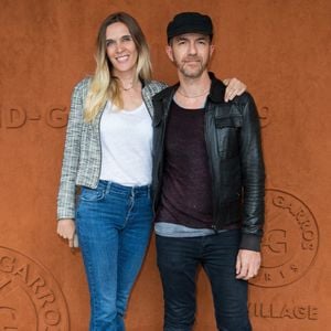 Calogero et Marie Bastide au Village lors des Internationaux de France de Tennis à Roland-Garros le 09 juin 2019 à Paris, France.  Nasser Berzane/ABACAPRESS.COM