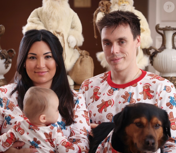 Après la naissance de Victoire en avril 2023

Louis, Marie Ducruet et leur fille Victoire, née en avril 2023