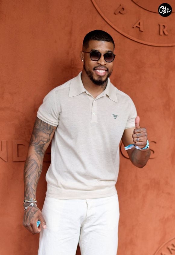 Presnel Kimpembe au village lors des Internationaux de France de tennis de Roland Garros 2023, à Paris, France, le 11 juin 2023. © Jacovides-Moreau/Bestimage
