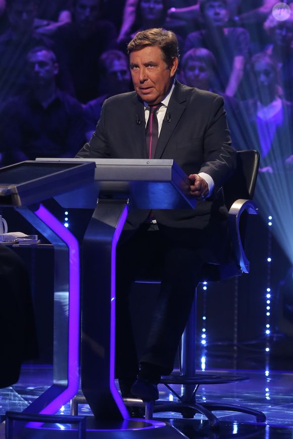 Exclusif - Jean-Pierre Foucault - Enregistrement à l'occasion des 15 ans de l'émission "Qui veut gagner des millions ?" sur TF1 au studio Carrère A de La Plaine Saint-Denis le 31 aout 2015.