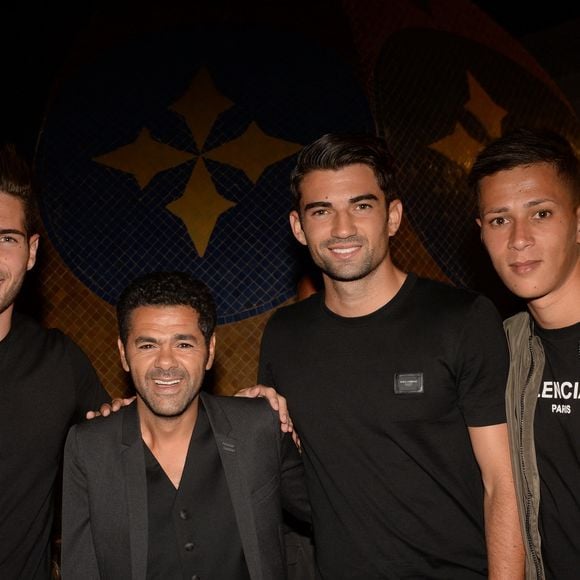 Jamel Debbouze, Luca et Enzo Zidane, Driss Zidane (neveu de Z. Zidane) - After show lors du festival "Marrakech du Rire 2018" à Marrakech au Maroc le 24 juin 2018. Rachid Bellak/Bestimage