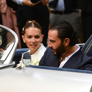 Arrivées au mariage civil de Thylane Blondeau et Benjamin Attal à la mairie du 16ème arrondissement de Paris le 29 juin 2026.