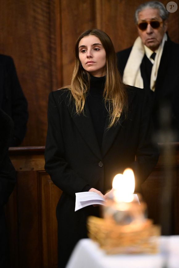 Vittoria de Savoie, princesse de Carignan et marquise d'Ivrée durant la messe en hommage au prince Victor Emmanuel de Savoie à la basilique de Superga le 1er février 2025 à Turin.  © Max Montingelli/SGP/Bestimage