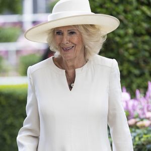 26 juillet 2025 - Réunion du King George & Queen Elizabeth Stakes à Ascot, en présence de Sa Majesté la Reine Camilla (Camilla Parker Bowles, reine consort d'Angleterre). GOFF  / BESTIMAGE