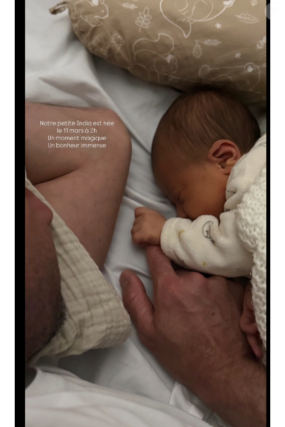 Marie Coupérie-Eiffel, nièce de Virginie Coupérie-Eiffel, présente sa fille India, née le 11 mars 2026, sur Instagram.