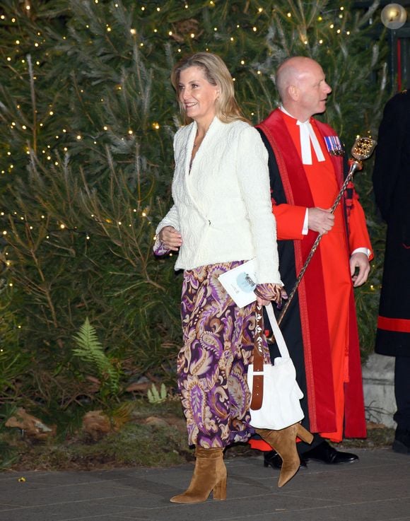 Sophie Rhys-Jones, duchesse d'Edimbourg, - La famille royale d'Angleterre assiste à la messe "Together At Christmas Carol" à l'abbaye de Westminster à Londres, Royaume-Uni le 6 Décembre, 2024