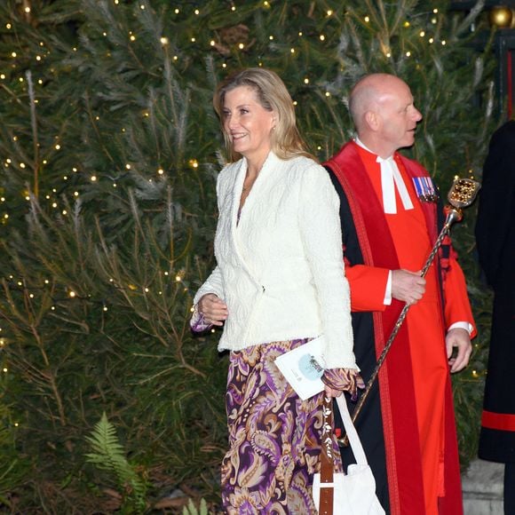 Sophie Rhys-Jones, duchesse d'Edimbourg, - La famille royale d'Angleterre assiste à la messe "Together At Christmas Carol" à l'abbaye de Westminster à Londres, Royaume-Uni le 6 Décembre, 2024