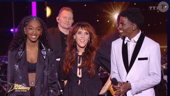 Demi-finale de Franck et Ebony dans la "Star Academy 2024", le 18 janvier 2025, sur TF1
