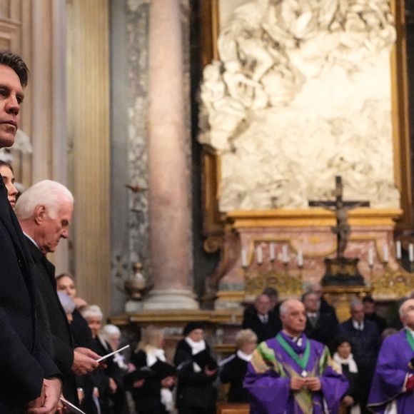 Le prince Emmanuel-Philibert de Savoie, prince de Venise et de Piémont, duc de Savoie et Marina Ricolfi-Doria au rassemblement pour le prince Victor-Emmanuel à la basilique Superga à Turin en Italie, le 1er février 2025 © Lucia Sabatelli/Bestimage