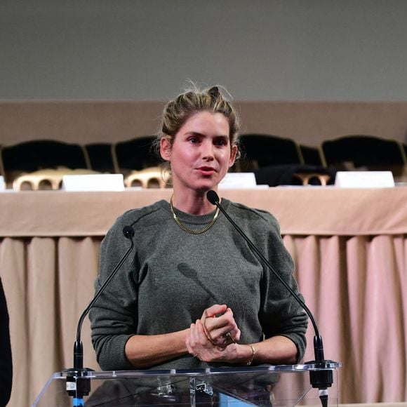 Martin Solveig, Alice Taglioni et Vincent Lacoste lors de la 165e vente aux enchères des Hospices de Beaune, le 16 novembre 2025. © Romain Doucelin / Bestimage