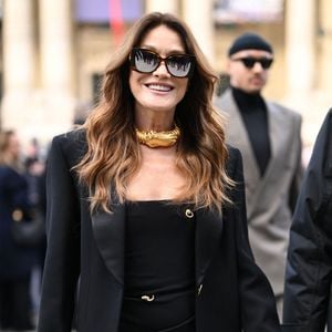 Carla Bruni Sarkozy au défilé Schiaparelli "Collection Haute Couture Printemps/Eté 2026" lors de la Fashion Week de Paris, le 26 janvier 2026

Pierre Perusseau / Bestimage
