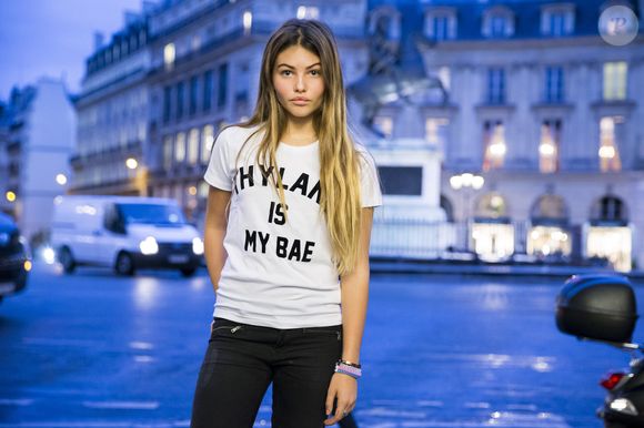 Semi-Exclusif - Thylane Blondeau, la fille de Véronika Loubry, lance sa collection "Thylane" chez Elevenparis le 4 novembre 2015.