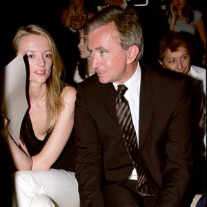 Bernard Arnault et sa fille Delphine - défilé Dior pour hommes en 2007 BERTRAND RINDOFF PETROFF / BESTIMAGE
