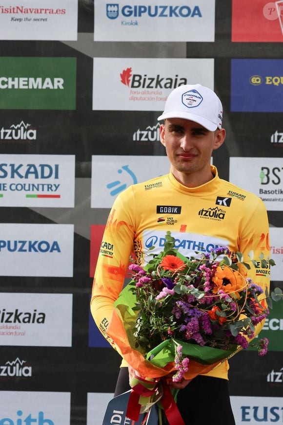 Le Français Paul Seixas remporte la deuxième étape de l'Itzulia Basque Tour le 7 avril 2026 à Lekunberri, en Espagne. Photo by Icon Sport/ABACAPRESS.COM