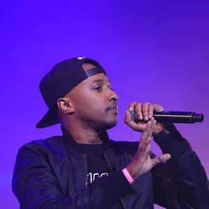 Le chanteur Soprano - Spectacle "Une nuit à Makala" au Zénith de Lille le 31 mars 2014, organisé par le joueur de football Rio Mavuba au profit de l'Association "Les Orphelins de Makala". © VANSTEENKISTE STEPHANE / BESTIMAGE