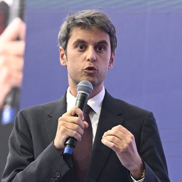 1er mai (discours de Gabriel Attal (ancien Premier ministre et secrétaire général de 'Renaissance') et du président du MR Georges-Louis Bouchez le 01 mai 2025 à Charleroi, Belgique)
© Didier Lebrun/Photonews/Bestimage
