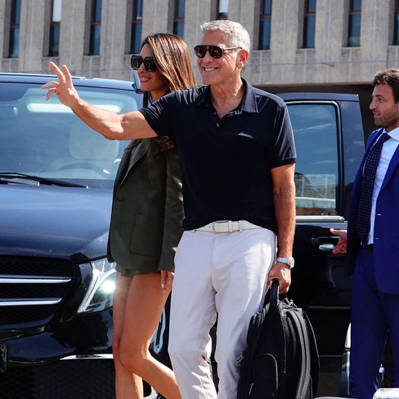 George et Amal Clooney arrivent à Venise lors du 83ème Festival International du Film de Venise (Mostra), à Venise, Italie, le 1er septembre 2026. © Cobra Team/Backgrid/Bestimage