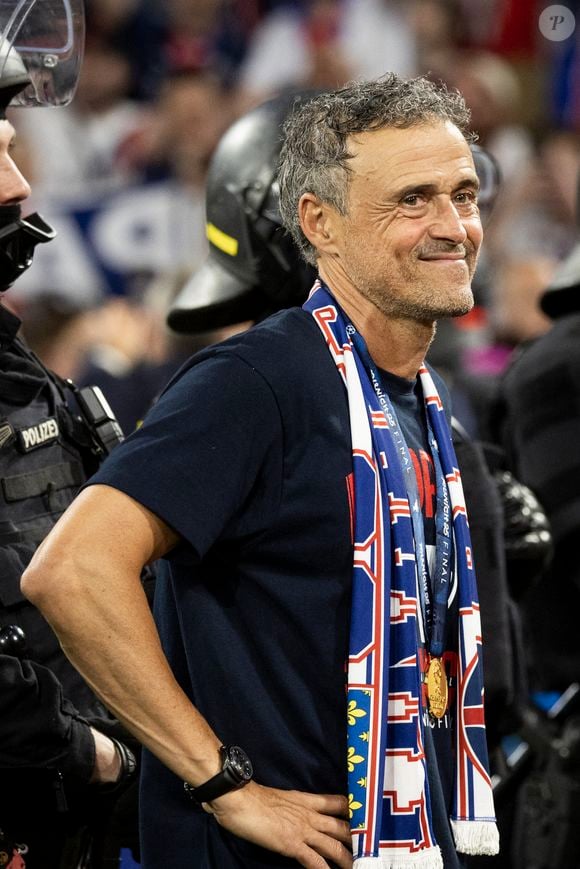 Luis Enrique - Le PSG remporte la Ligue Des Champions 2025, pour la première fois de son histoire, face à l'Inter Milan (5-0) à l'Allianz Arena de Munich, le 31 mai 2025.
© Cyril Moreau/Bestimage