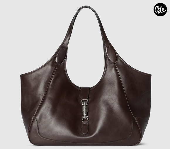 Cabas Mercato / Sac épaule medium en cuir nappa / Cabas à encolure arrondie