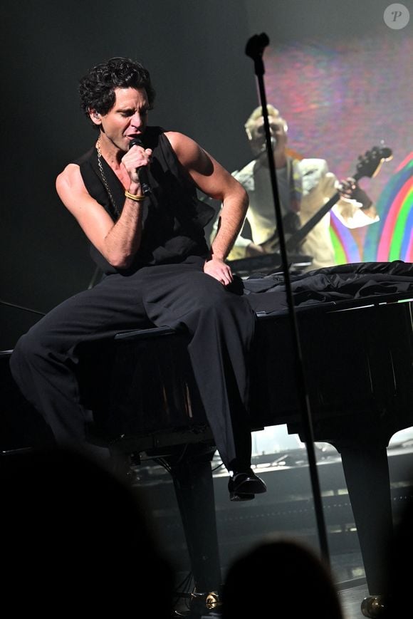 Mika, l'auteur-compositeur-interprète, musicien et acteur libano-américano-britannique, en concert sur la scène du Grand Auditorium du Palais des Festivals de Cannes dans le cadre du MIDEM 2025 le 30 janvier 2025.
© Bruno Bebert/Bestimage