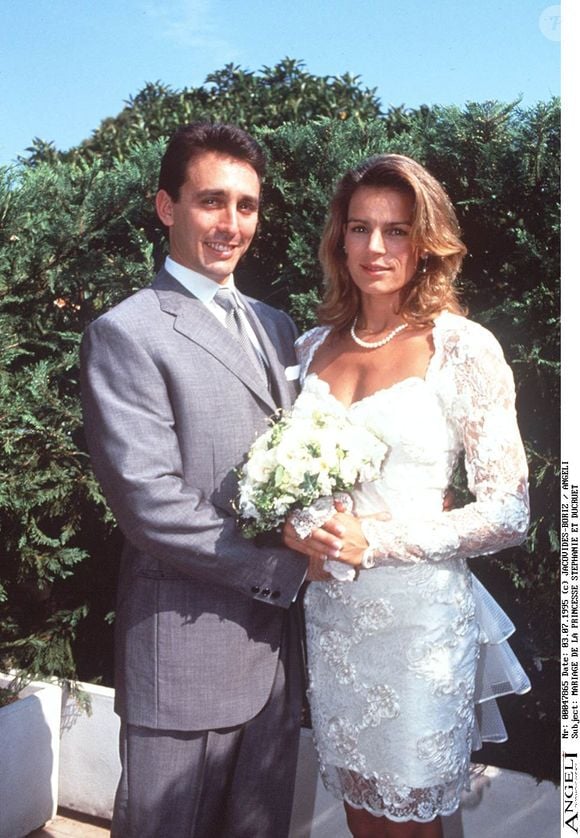 Mariage de la princesse Stéphanie de Monaco et de Daniel Ducruet. DOMINIQUE JACOVIDES / BESTIMAGE