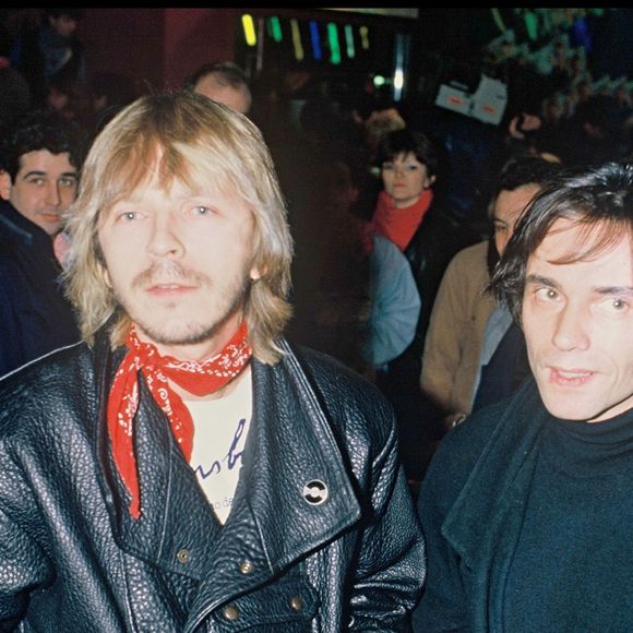 Renaud et Yves Simon à la première de Francis Cabrel à Paris en 1986. © CHARRIAU / BESTIMAGE