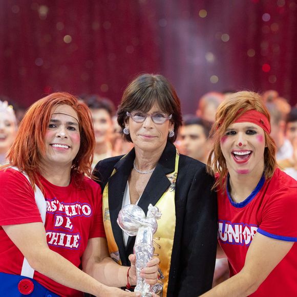 La Princesse Stéphanie de Monaco offre le Clown d’Argent à Pastelito de Chile et Junior - Soirée de clôture du 47ème Festival International du Cirque de Monte-Carlo sous le chapiteau de Fontvieille à Monaco, le 21 janvier 2025. © Olivier Huitel / Pool Monaco / Bestimage