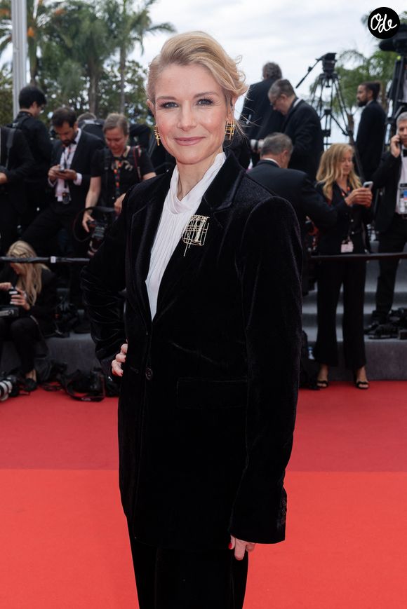 Louise Ekland sur le tapis rouge de la montée des marches du film "Kaibutsu" lors du 76ème Festival International du Film de Cannes, le 17 mai 2023.  Photo : Olivier Borde / Bestimage