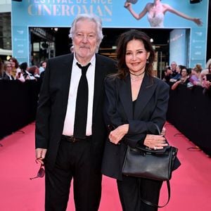 Pierre Arditi et sa femme Evelyne Bouix - Tapis rouge de la soirée d'ouverture de la 7ème édition du festival Cineroman à Nice le 29 septembre 2025. © Dominique Jacovides - Bruno Bebert / Bestimage