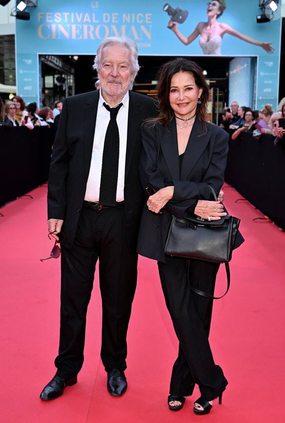 Pierre Arditi et sa femme Evelyne Bouix - Tapis rouge de la soirée d'ouverture de la 7ème édition du festival Cineroman à Nice le 29 septembre 2025. © Dominique Jacovides - Bruno Bebert / Bestimage