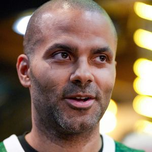 Tony Parker avant le match Lyon-Villeurbanne vs Zalgiris Kaunas, Turkish Airlines Euroleague à l'Astroballe de Villeurbanne, le 27/03/2025. © Sandrine Thesillat / PsNewz / Bestimage