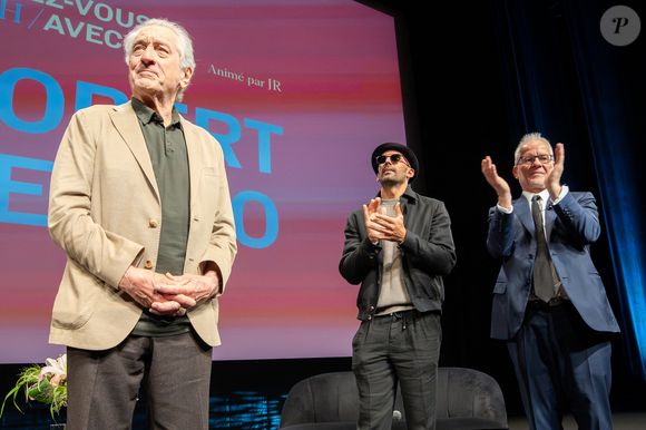 Robert de Niro, l'artiste JR, Thierry Frémaux - Masterclass avec Robert de Niro lors du 78ème Festival International du Film de Cannes le 14 mai 2025.

© Olivier Borde / Bestimage