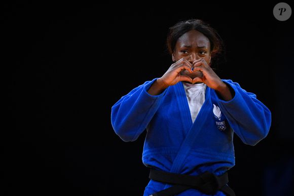 Clarisse Agbégnénou pendant les jeux olympiques de Judo 2024, à l'arène du Champ de Mars, le 30 juillet 2024, Paris, France. Photo federico pestellini / Dppi / Panoramic