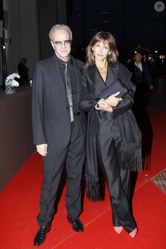 CHRISTOPHE LAMBERT ET SA COMPAGNE SOPHIE MARCEAU - INAUGURATION DE LA CITE DU CINEMA A SAINT-DENIS. LE 21 SEPTEMBRE 2012
