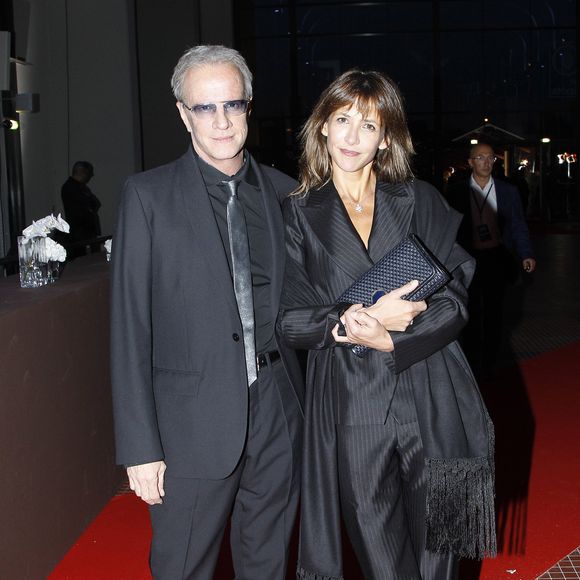 CHRISTOPHE LAMBERT ET SA COMPAGNE SOPHIE MARCEAU - INAUGURATION DE LA CITE DU CINEMA A SAINT-DENIS. LE 21 SEPTEMBRE 2012