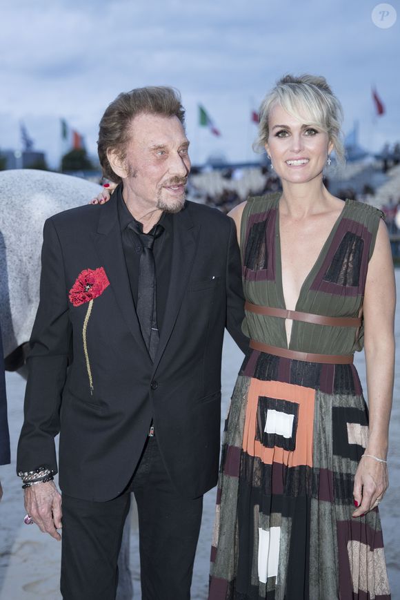 Johnny Hallyday et sa femme Laeticia Hallyday. © Olivier Borde / Veeren / Bestimage