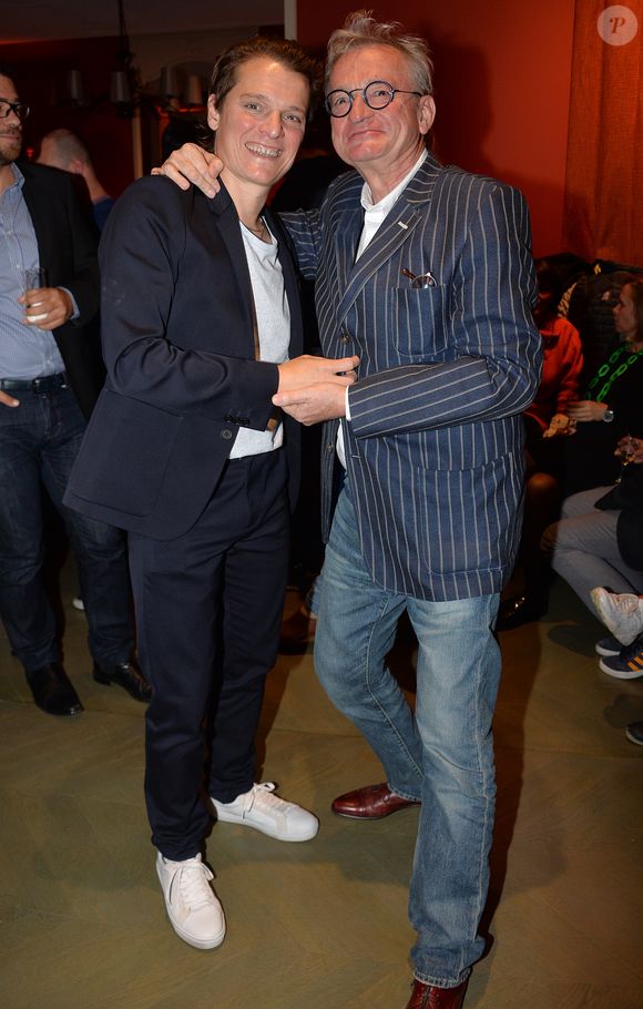 Exclusif - Bénabar (Bruno Nicolini) et Jean-Luc Petitrenaud - Prix spécial - Soirée pour les 20 ans de carrière du chanteur Bénabar ( Bruno Nicolini) au XXII à Paris le 21 septembre 2015. ©Vereen/Bestimage