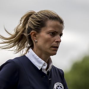Athina Onassis assiste au Global Champions Tour CSI2 Madrid 2019, Madrid, le 17 mai 2019. GTRES / BESTIMAGE