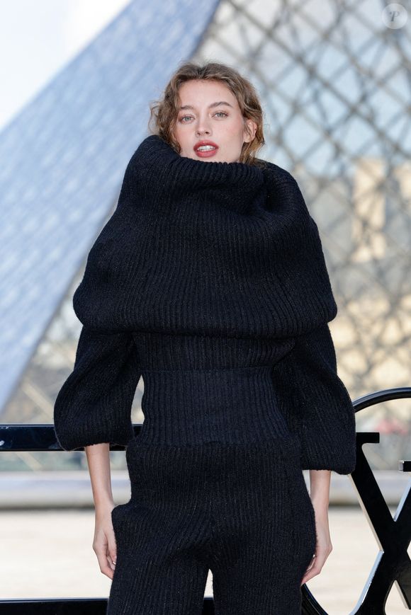 Giulia Maenza au photocall du défilé Louis Vuitton "Collection Femme Prêt-à-Porter Automne/Hiver 2026-2027" lors de la Fashion Week de Paris, le 10 mars 2026

© Olivier Borde / Bestimage
